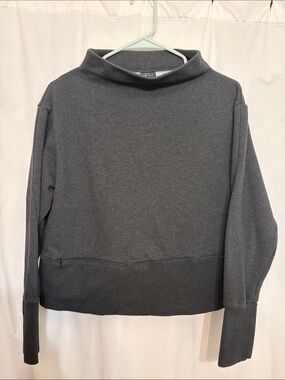 Nike Dri Fit Charcoal Mock Neck Sweatshirt